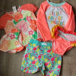 2 set babygirl swim wear